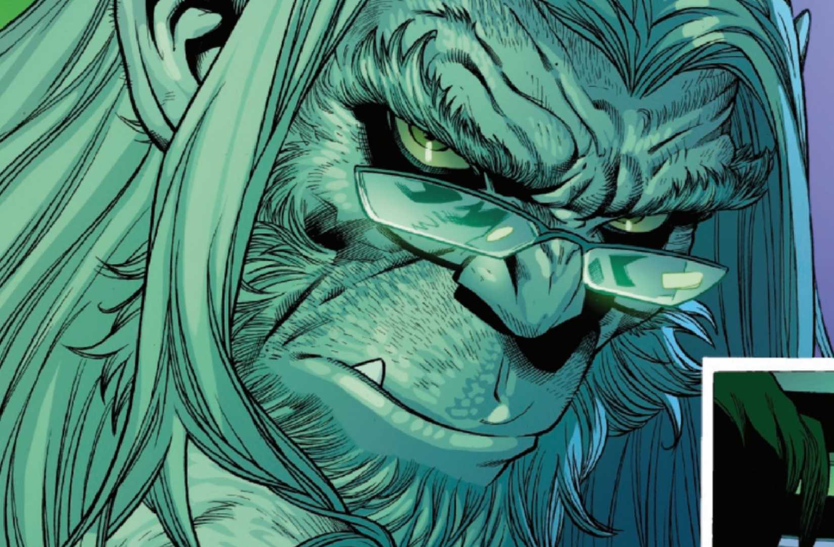 x-men's beast with white fur 2