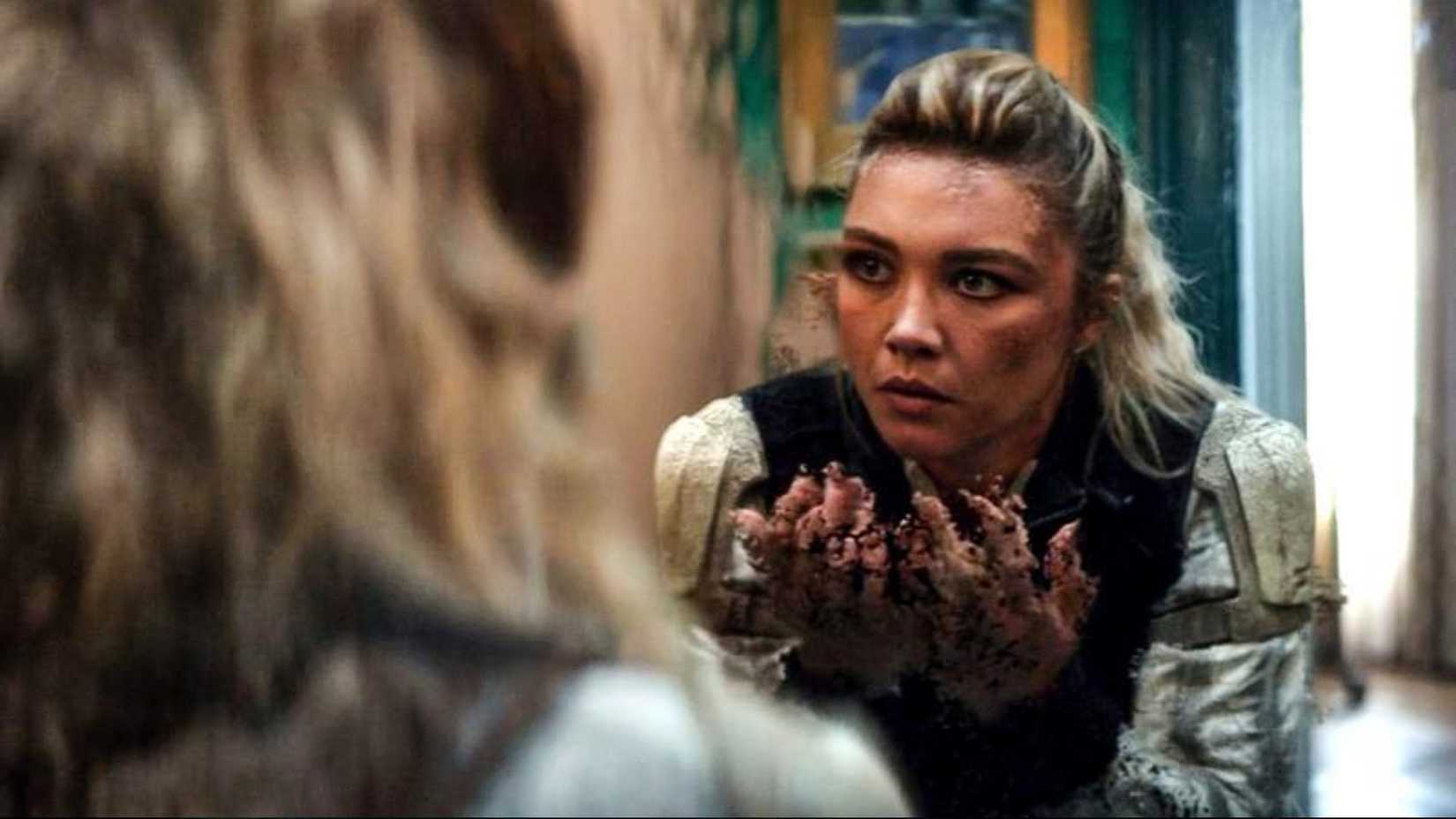 Yelena disintegrates during Thanos' snap in Black Widow