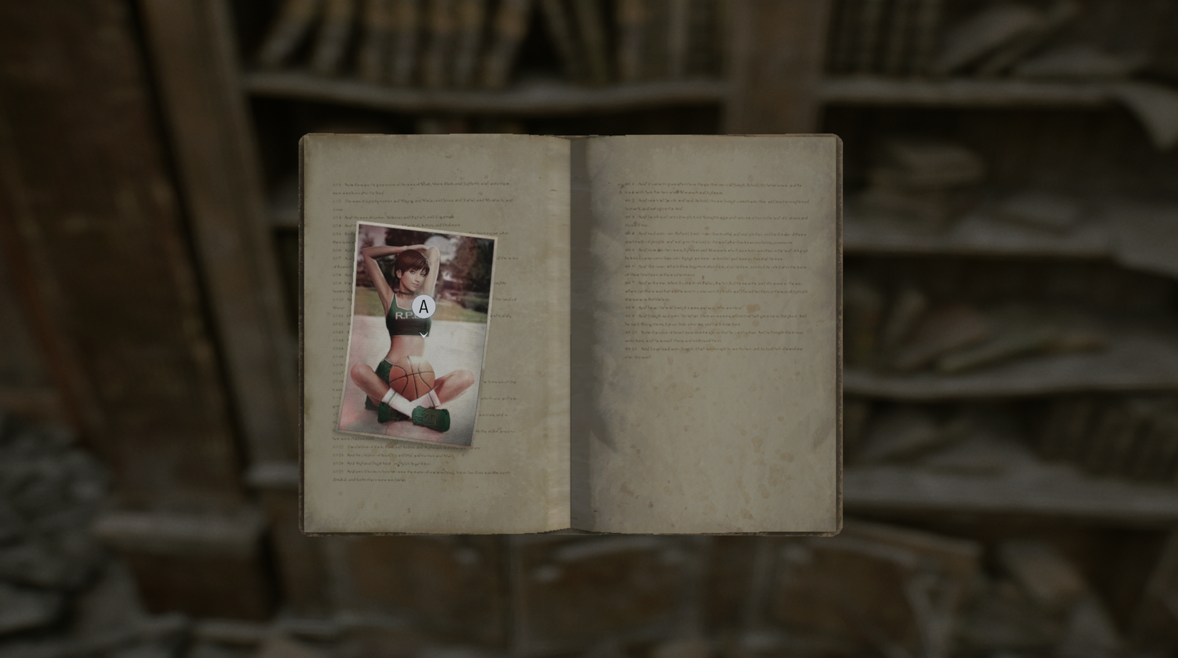 An open book with a photo inside