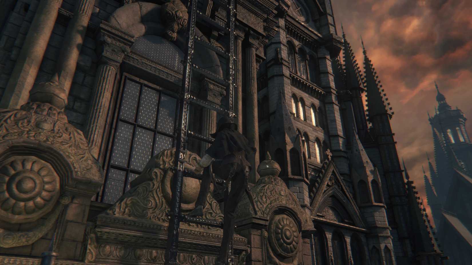 Image shows a modded Bloodborne PC port