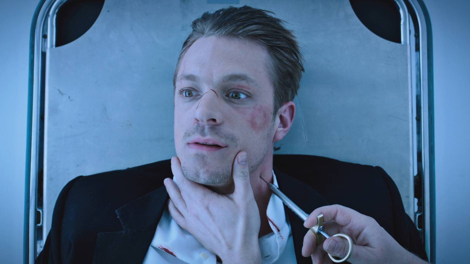 Joel Kinnaman as Takeshi in Altered Carbon