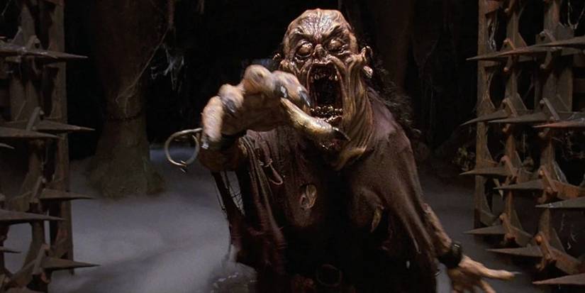 Um morto-vivo em um poço em Army of Darkness