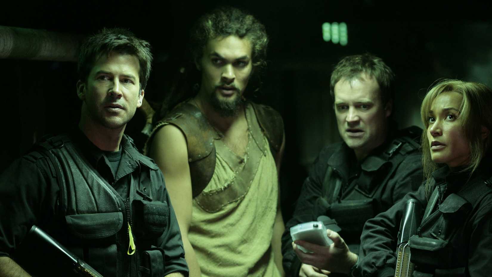A still photo of the Stargate Atlantis cast