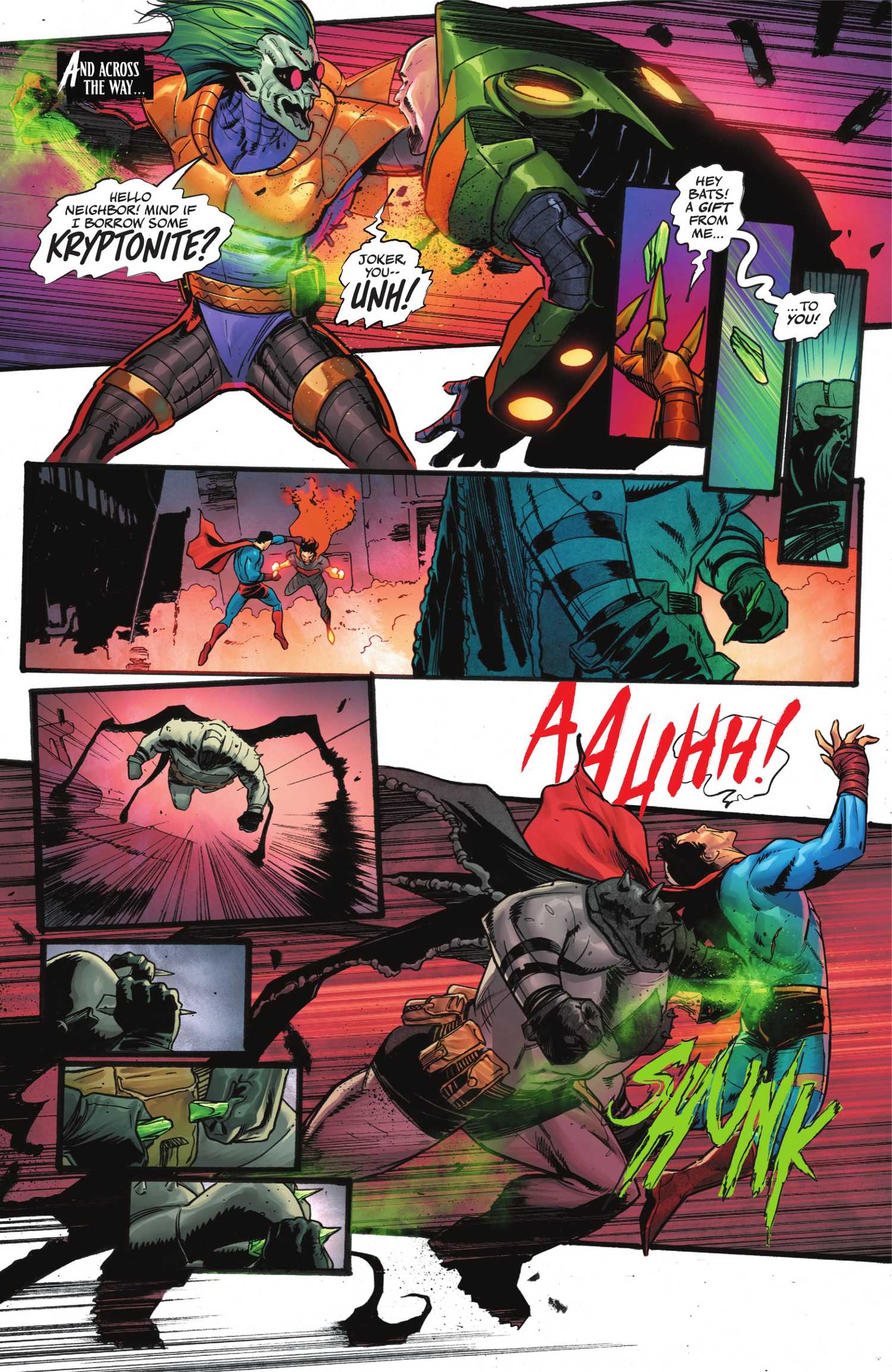 Absolute Batman ersticht Superman mit Kryptonit-Fledermausohren in DC KO #4