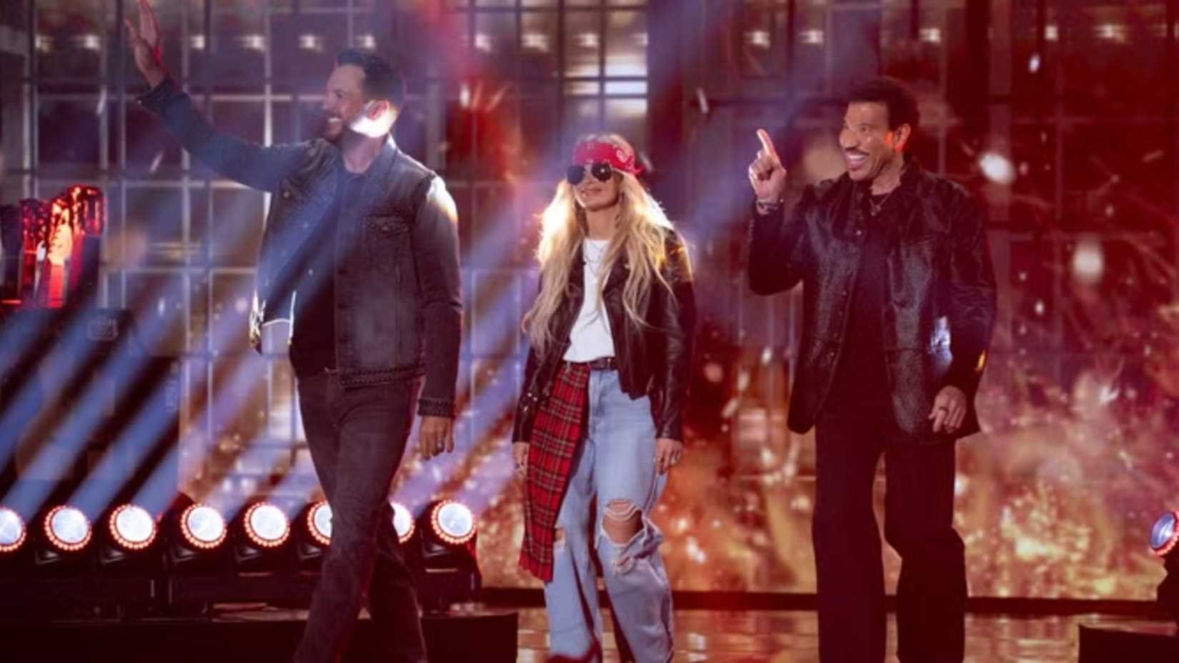 American Idol Season 23 Judges Luke Bryan, Carrie Underwood, and Lionel Richie On Rock and Roll Hall of Fame Night