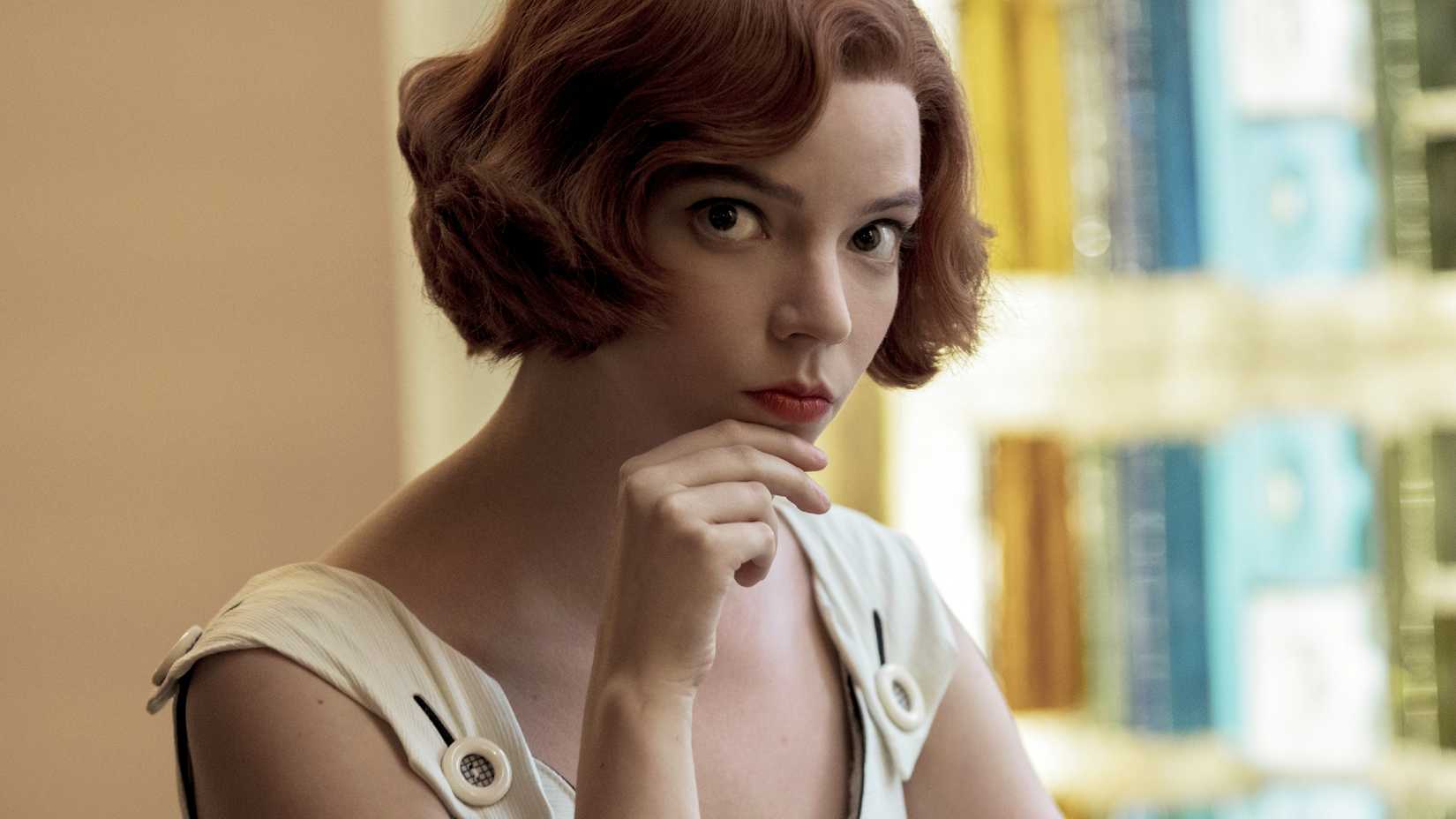 Anya Taylor-Joy as Beth in The Queen's Gambit