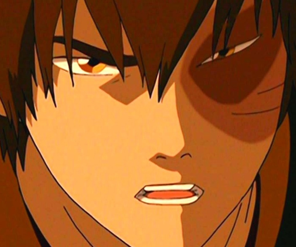 Avatar The Last Airbender TV series - Zuko looking angry