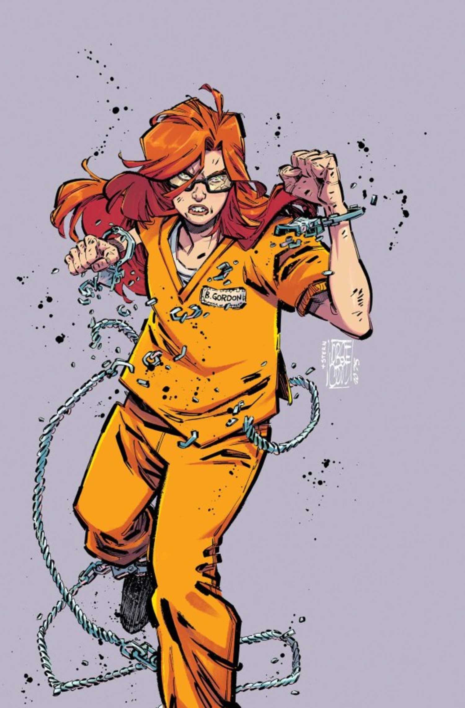 Batman Is Officially Losing the Batcave in DC Lore 5 batgirl barbara gordon breakout #1 cover, showing babs fighting in prison orange 2