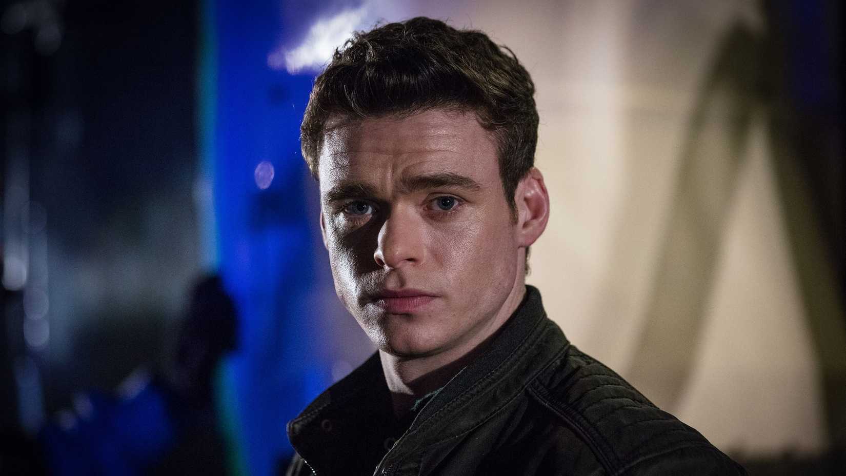 Richard Madden looking serious in Bodyguard