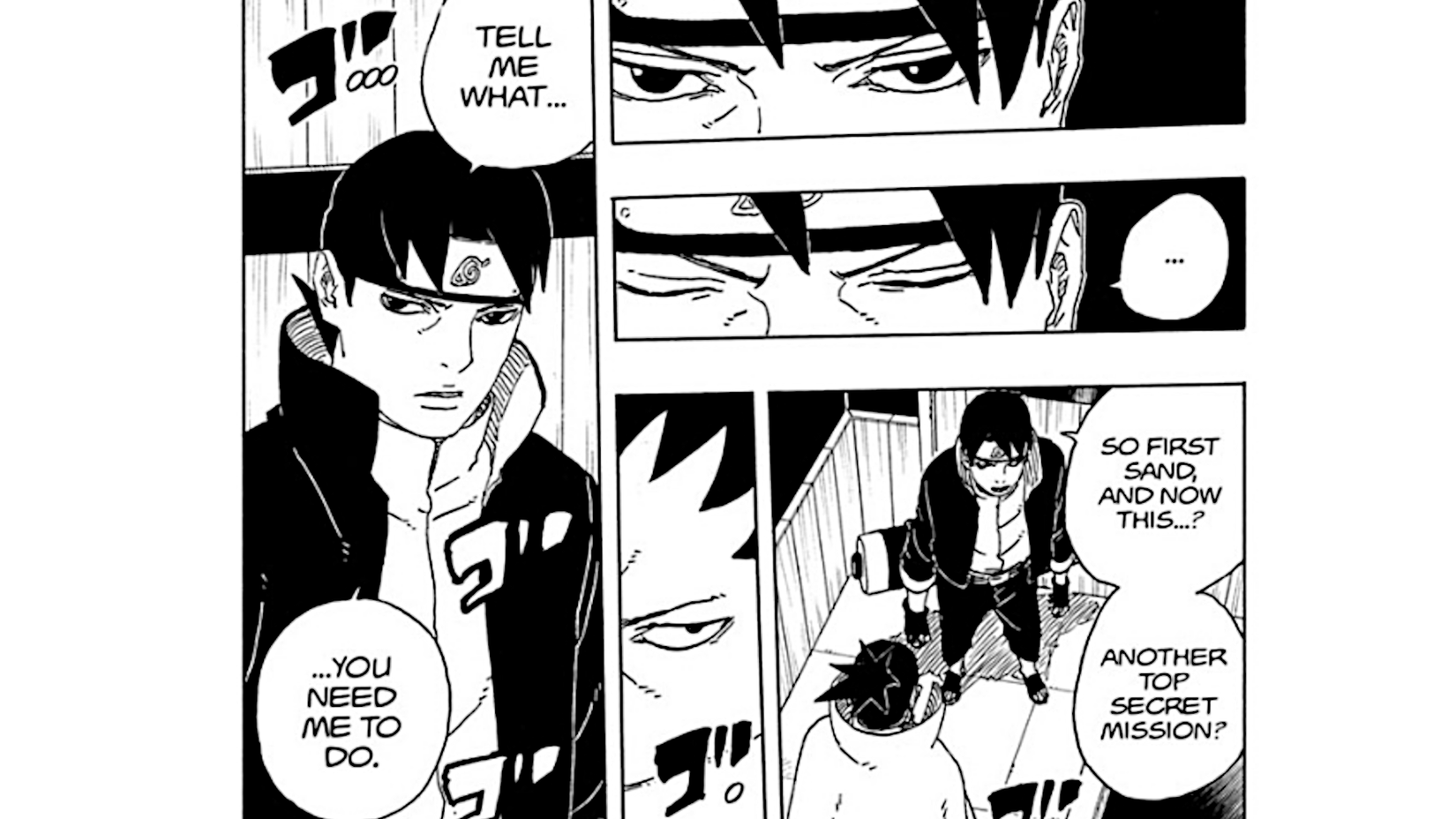 Boruto Two Blue Vortex Sai cooperating with Shikamaru