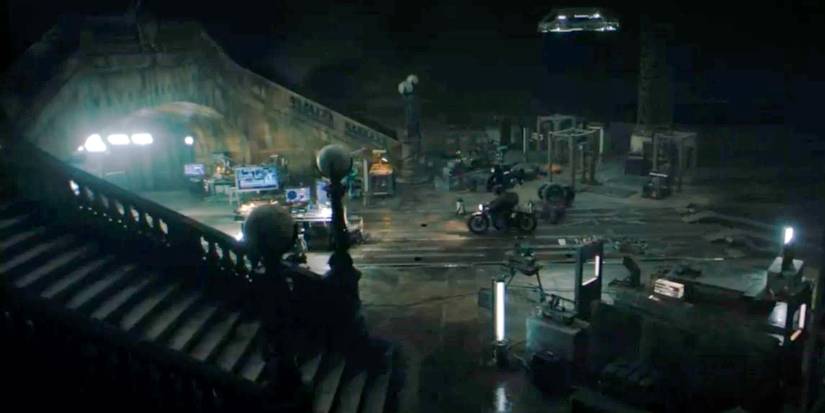 Bruce reitet in The Batman in die Batcave.