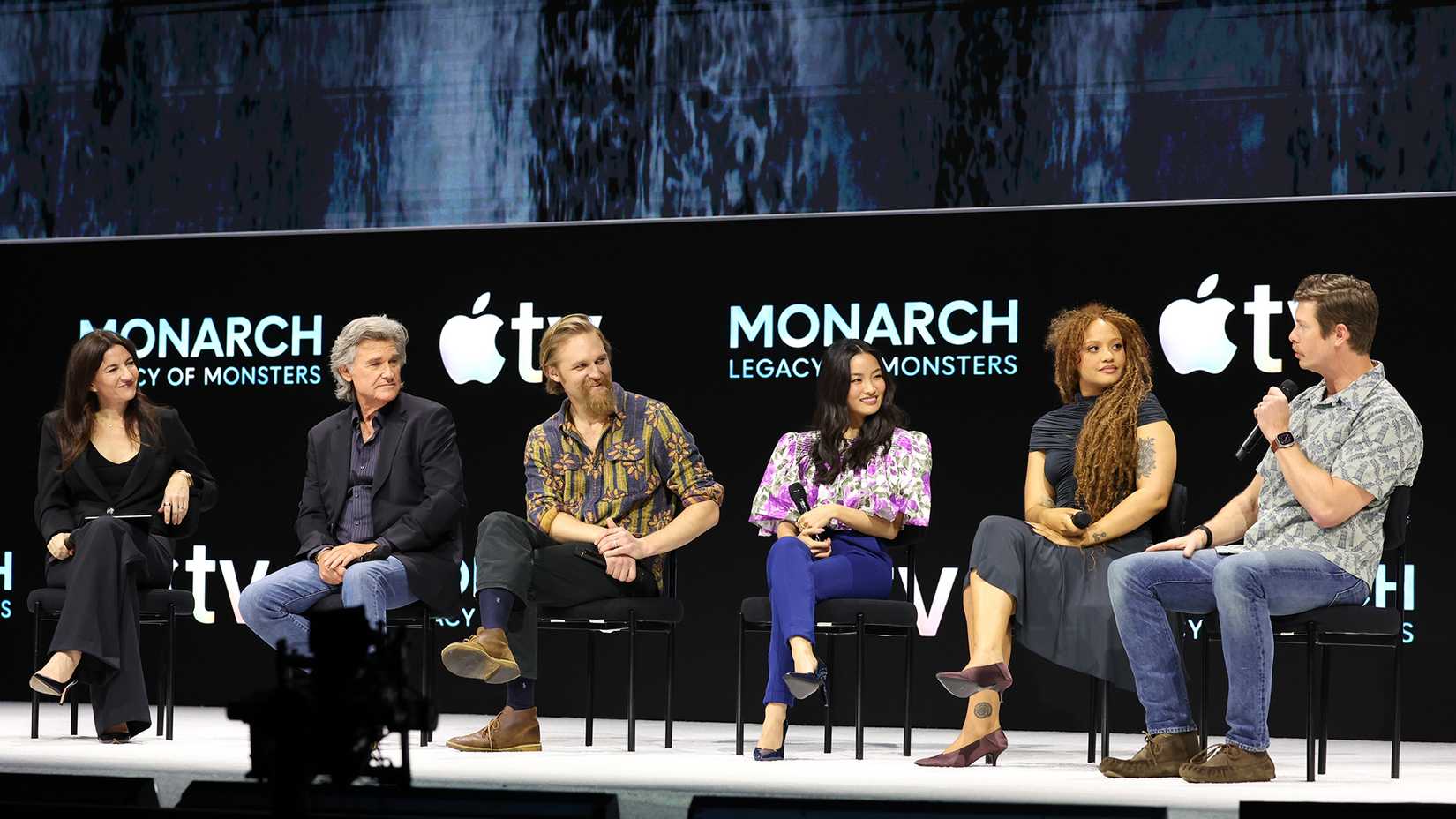 Cast of Monarch Legacy of Monsters at Apple TV press day