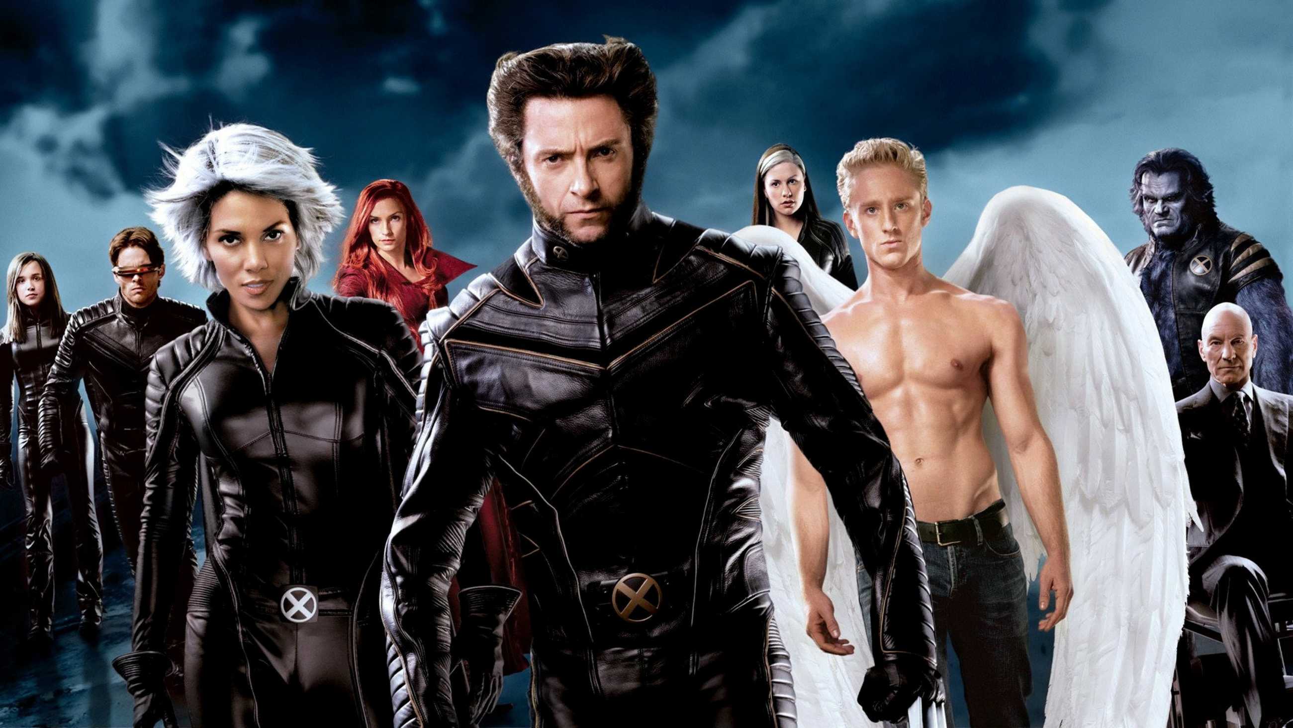 Kitty Pryde, Cyclops, Storm, Jean Grey, Wolverine, Rogue, Angel, Beast und Professor X in X-Men: The Last Stand