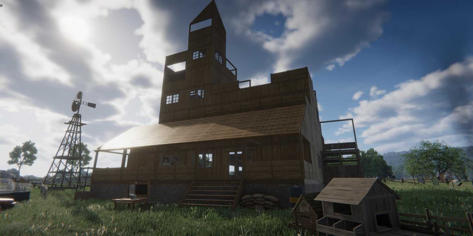 A house is undergoing construction in CrisisX.