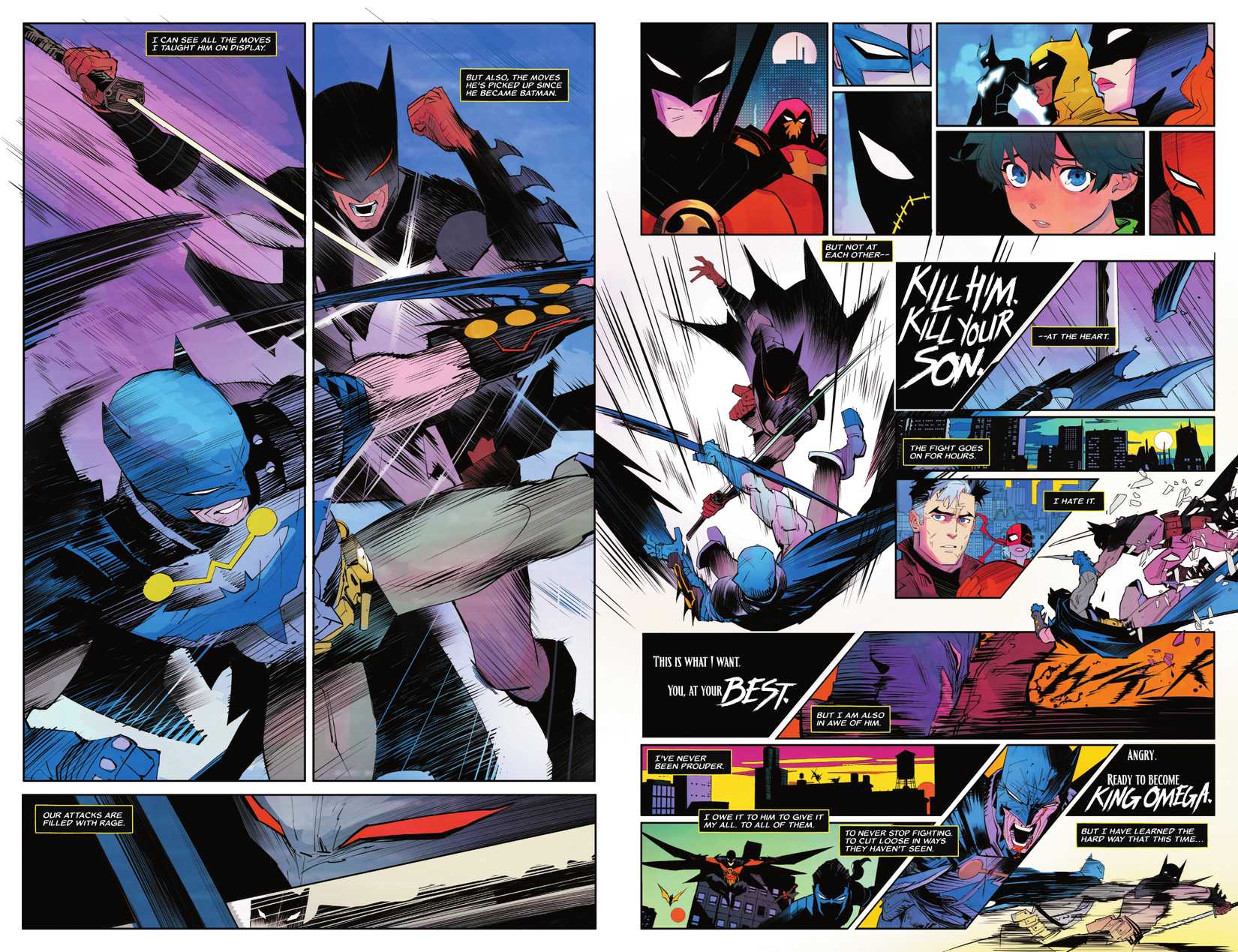 DC KO Knightfight #4 Bruce and Damian fight 1