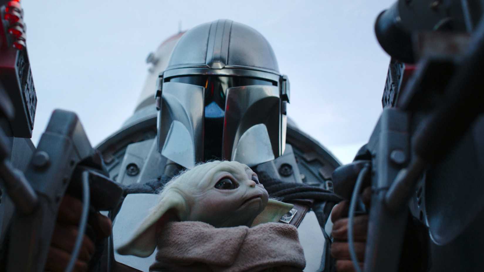 Din Djarin e Grogu em The Mandalorian temporada 3