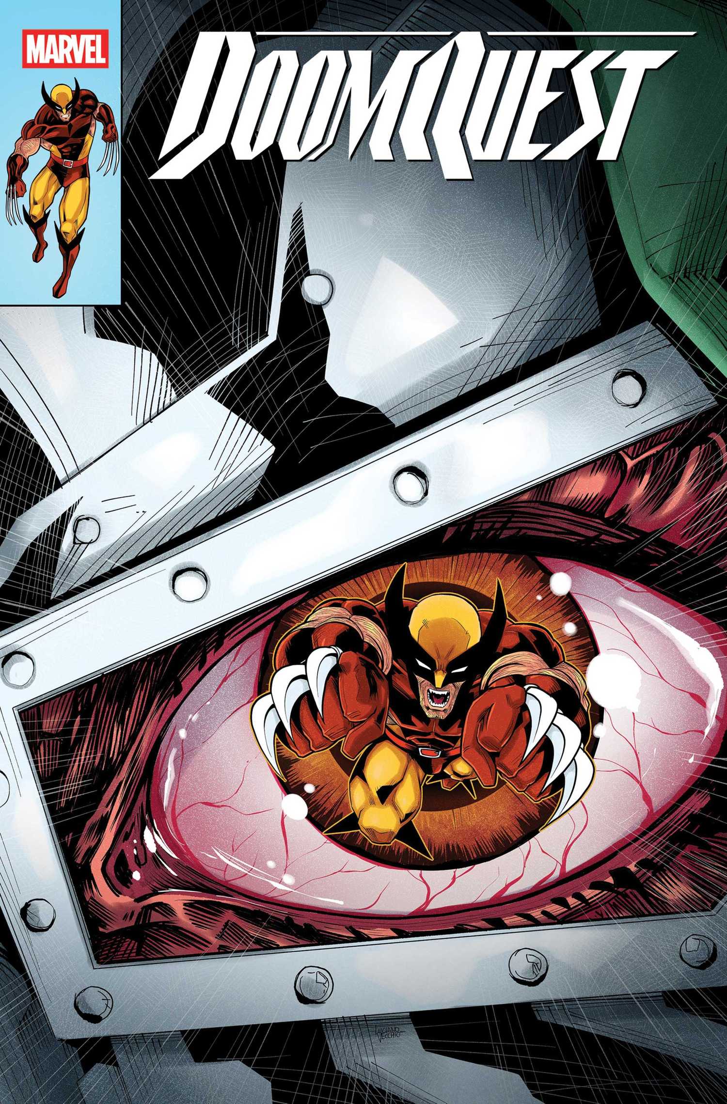 Doomquest 1-Cover zeigt Doctor Doom im Kampf gegen Wolverine
