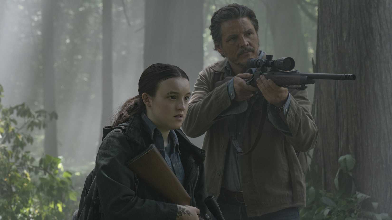 Ellie e Joel na 2ª temporada de The Last of Us.