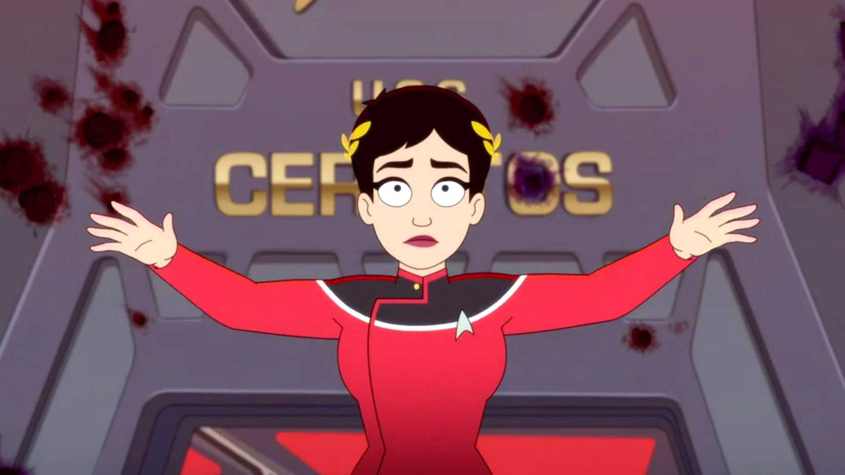 A Alferes Olly em Star Trek: Lower Decks.