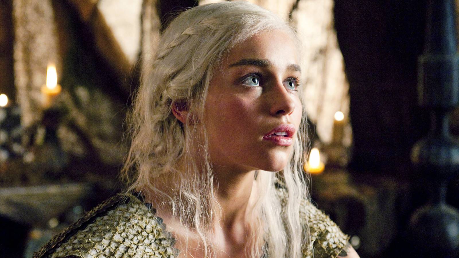 Emilia Clarke as Daenerys in Game of Thrones