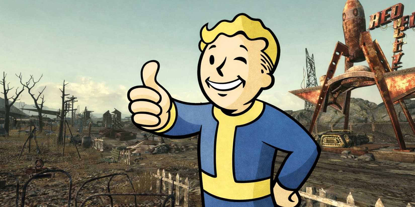 Fallout Gets Official New Release On April 10 1 Fallout 3 vault boy with red rocket in background