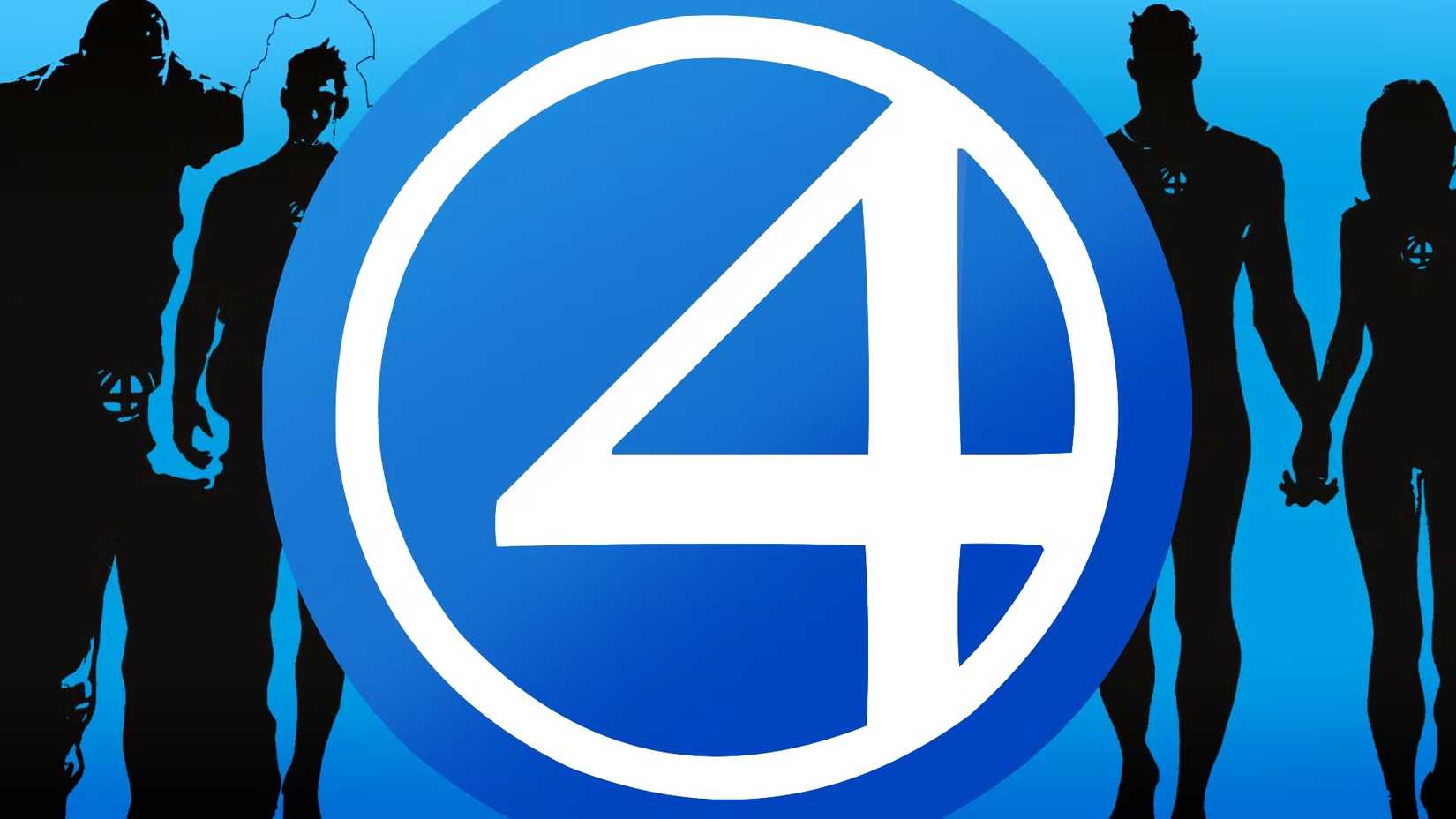 fantastic four silhouettes with logo 3