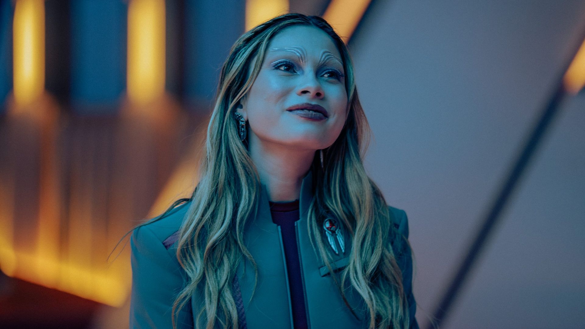 Genesis smiling in Star Trek: Starfleet Academy.