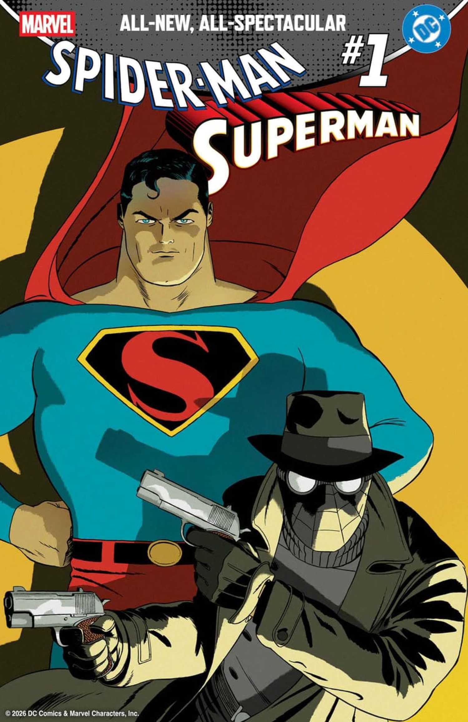 Superman aus dem Goldenen Zeitalter und Spider-Man Noir verbünden sich