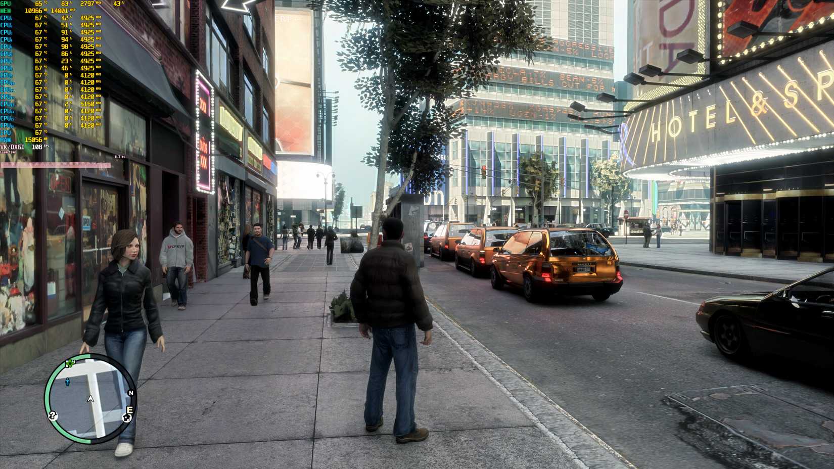 Das Bild zeigt ein modifiziertes GTA IV