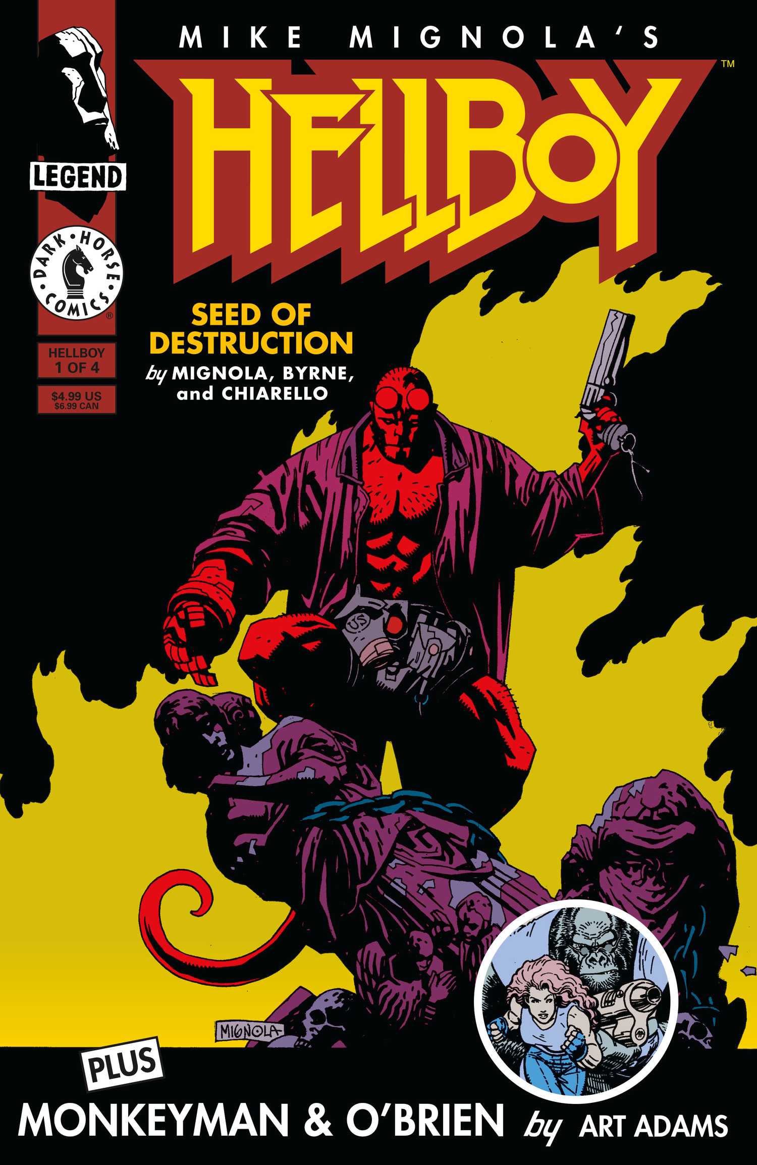 Capa principal de Hellboy: Seed of Destruction #1 Facsimile Reprint