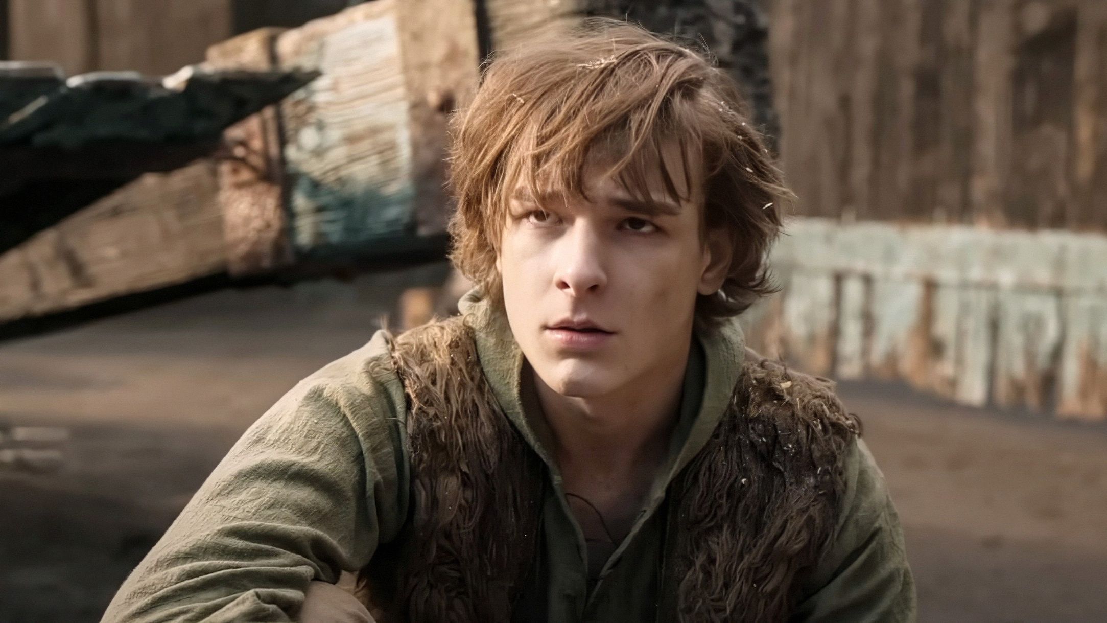 Hiccup with a grave expression in How to Train Your Dragon (2025)