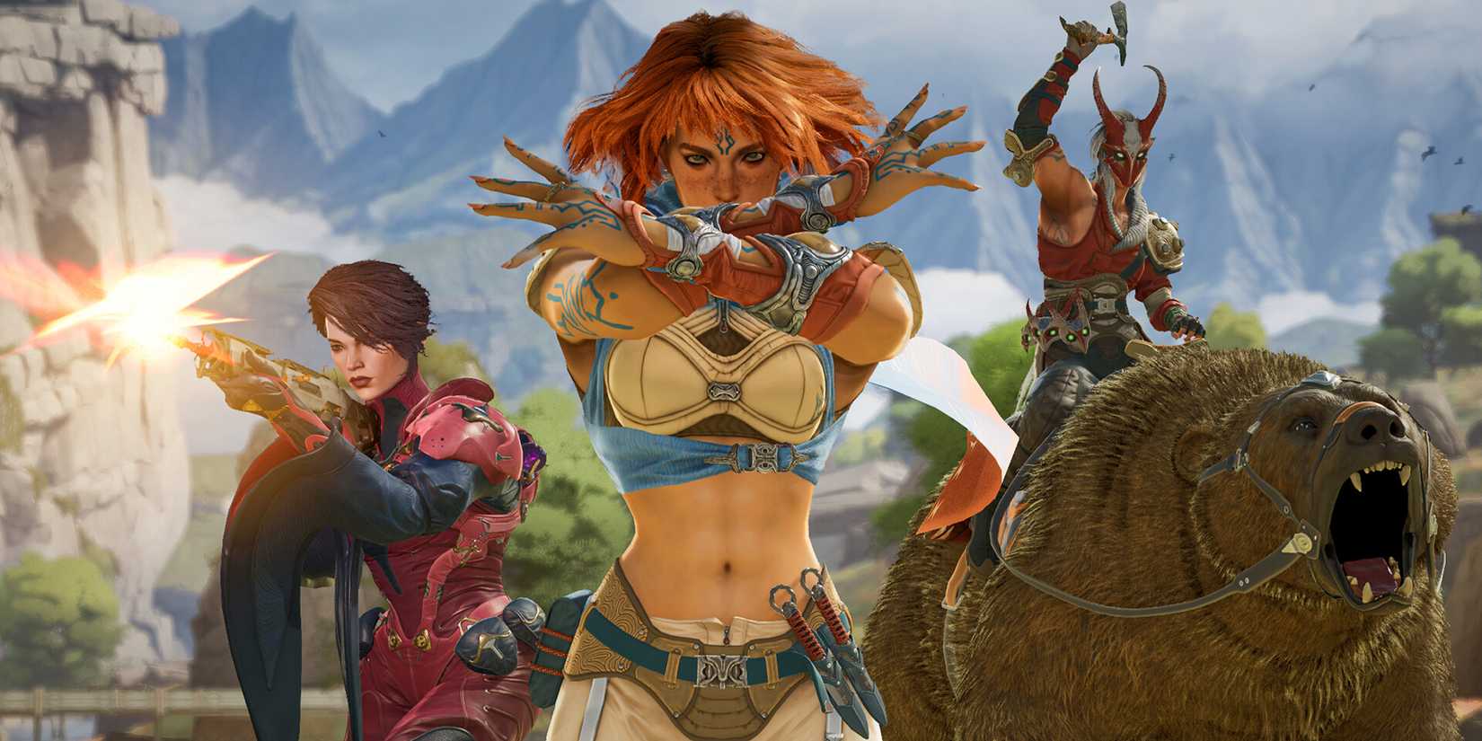 Highguard Characters facing the camera