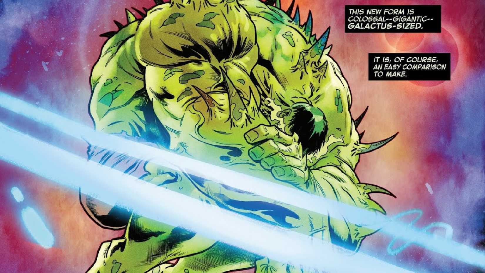 hulk grows to gigantic size