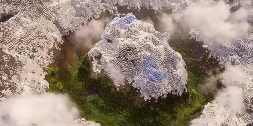 Minecraft Double Frost Mountain icy world seed