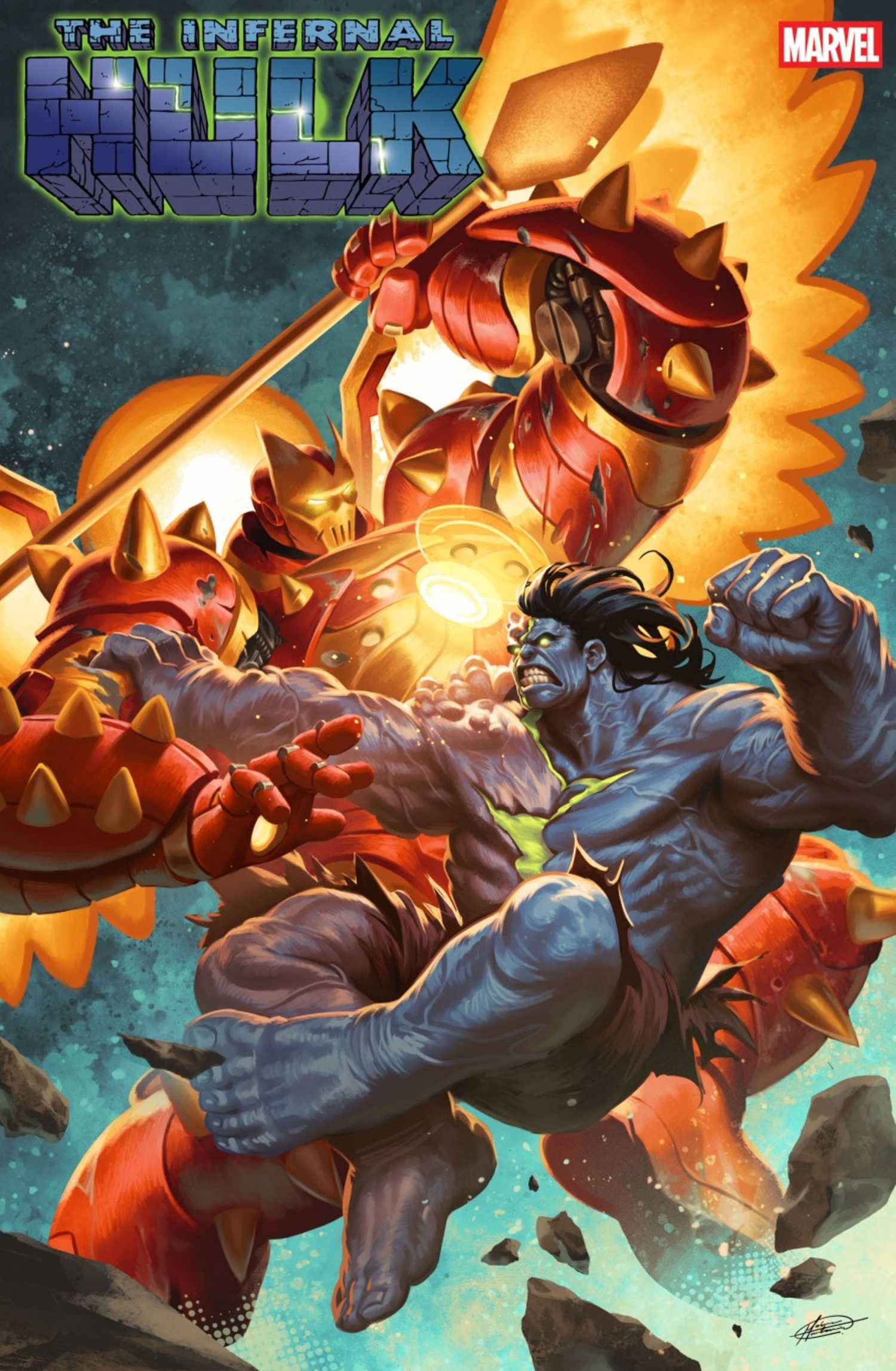 Iron Man in Hellbuster-Rüstung gegen höllischen Hulk