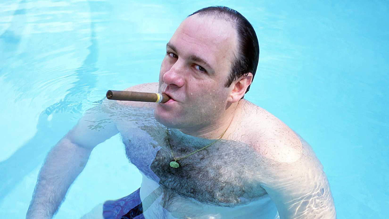 James Gandolfini em The Sopranos