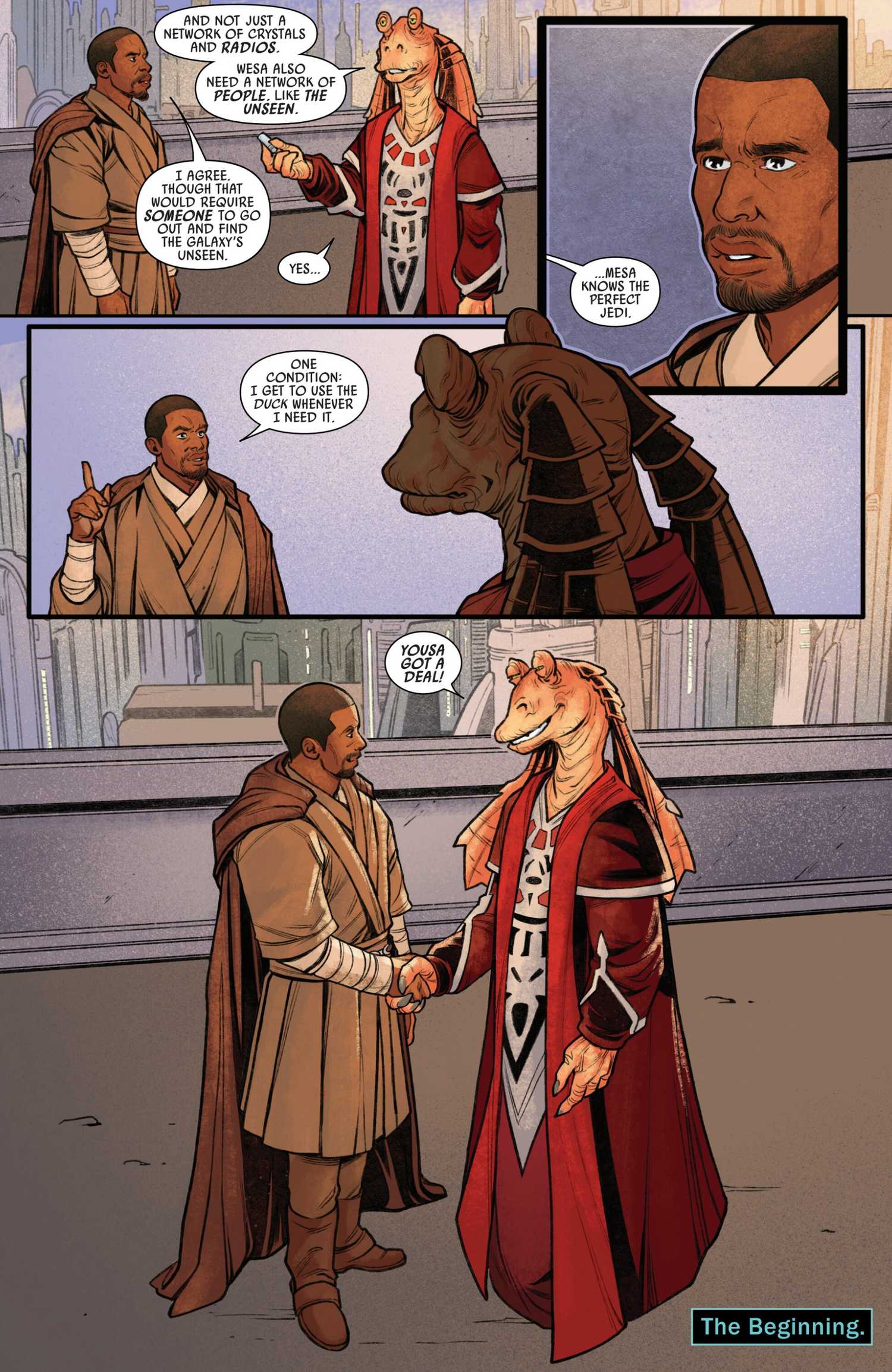 Jar Jar Binks und Kelleran Beq Star Wars Alliance
