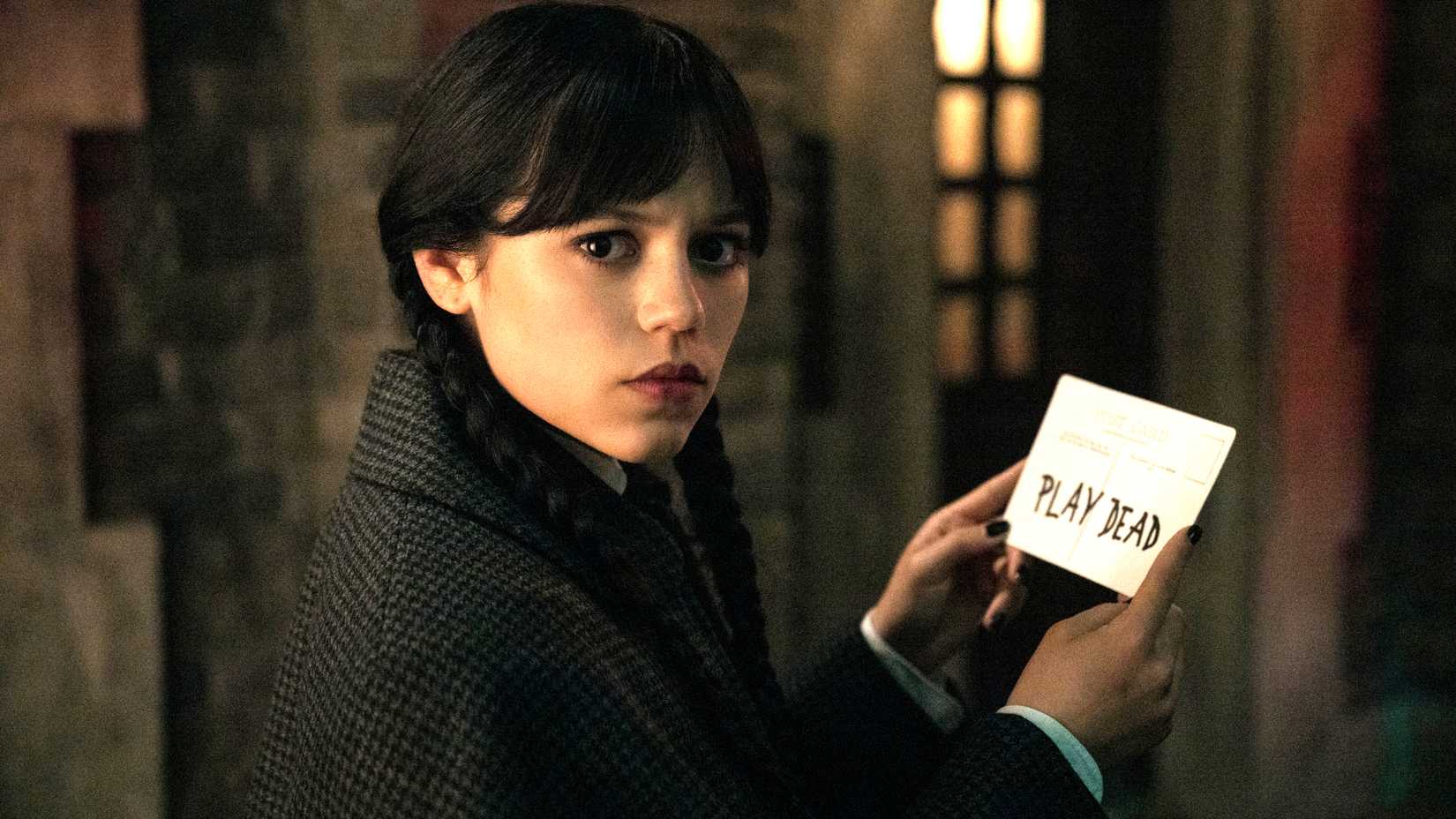 Jenna Ortega como Wednesday Addams em cena da segunda temporada