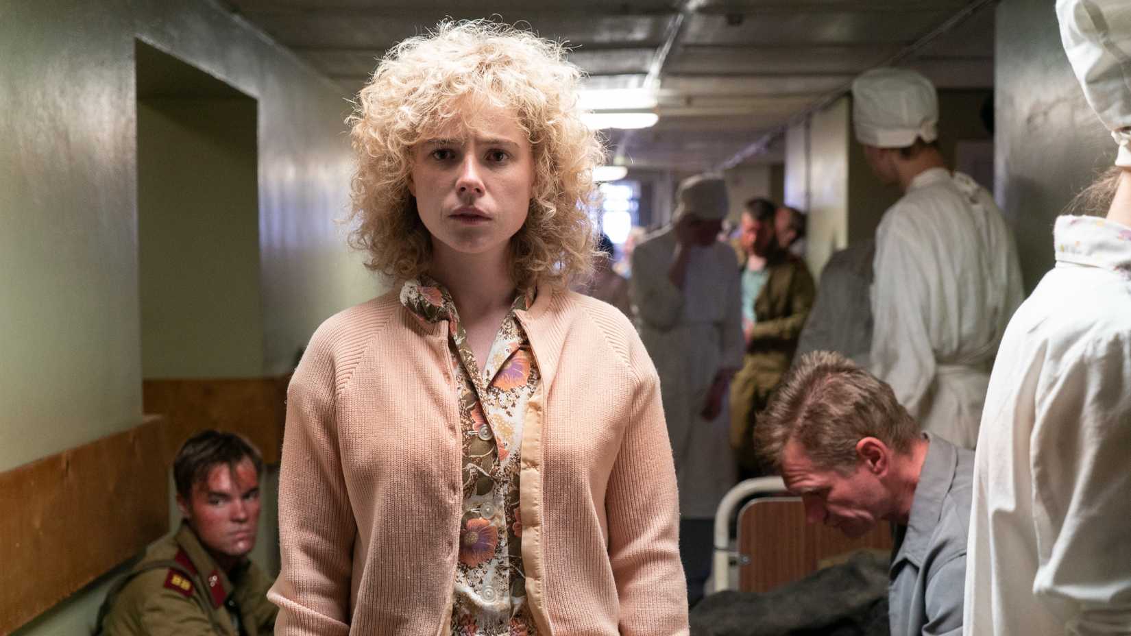 Jessie Buckley como Lyudmilla Ignatenko em Chernobyl