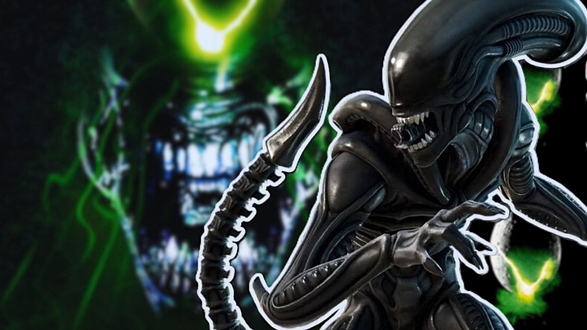 Alien franchise with alien eggs and green goop