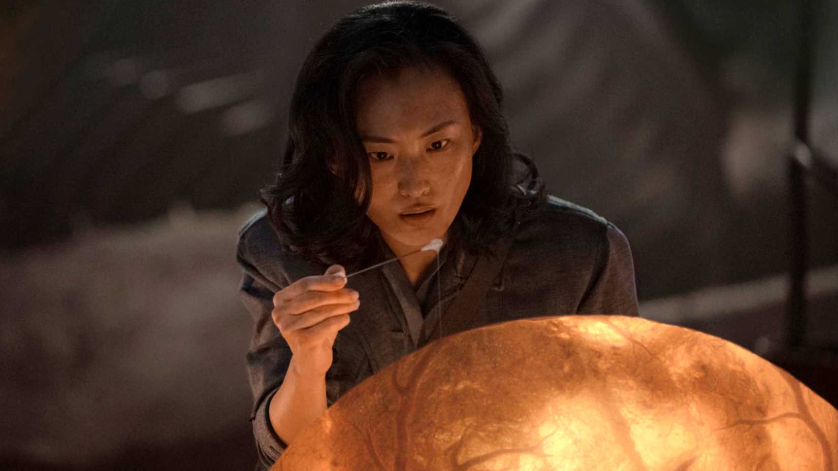 Keiko studies alien eggs in Monarch: Legacy of Monsters Season 1