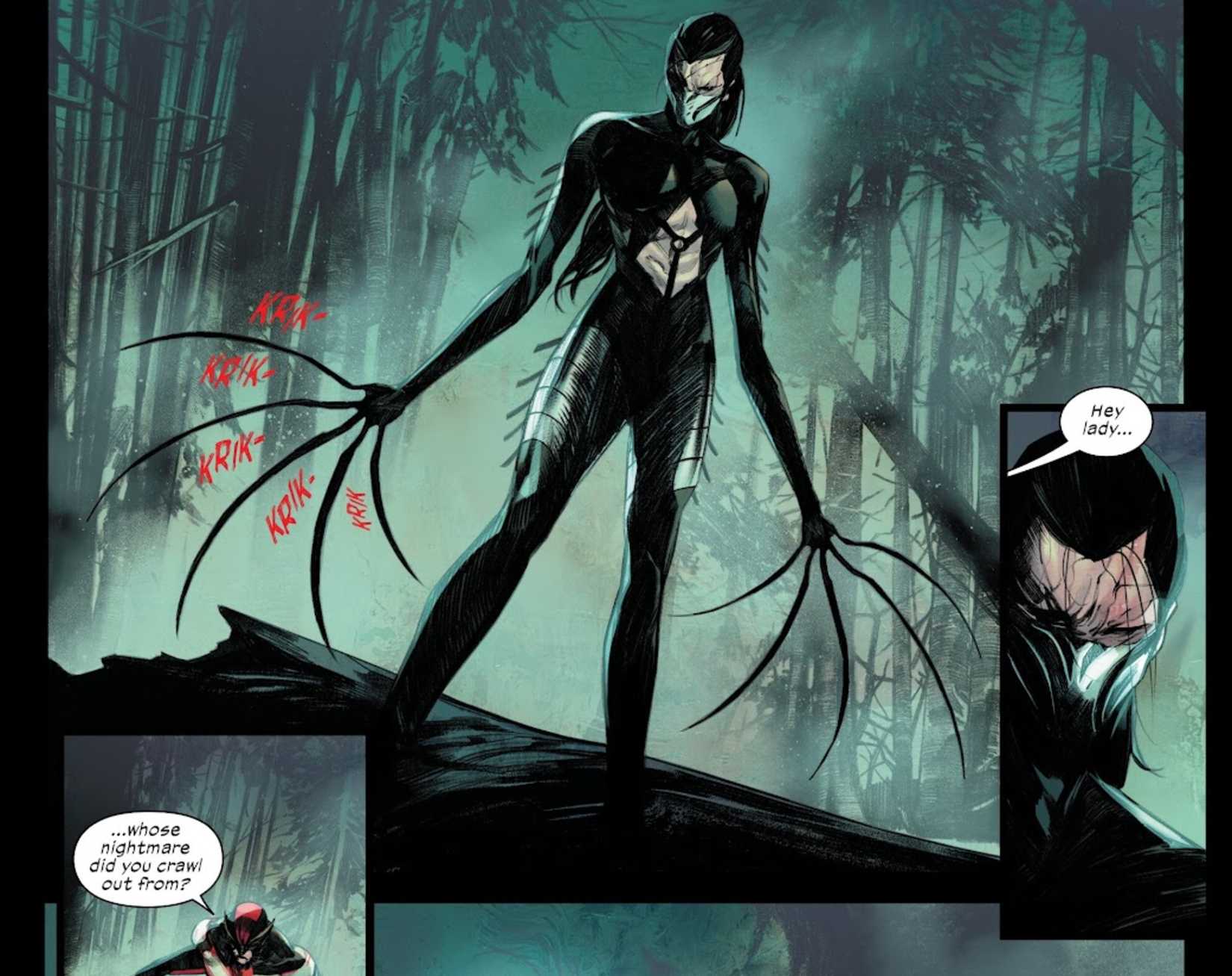 lady deathstrike debuts in the ultimate universe, fighting wolverine