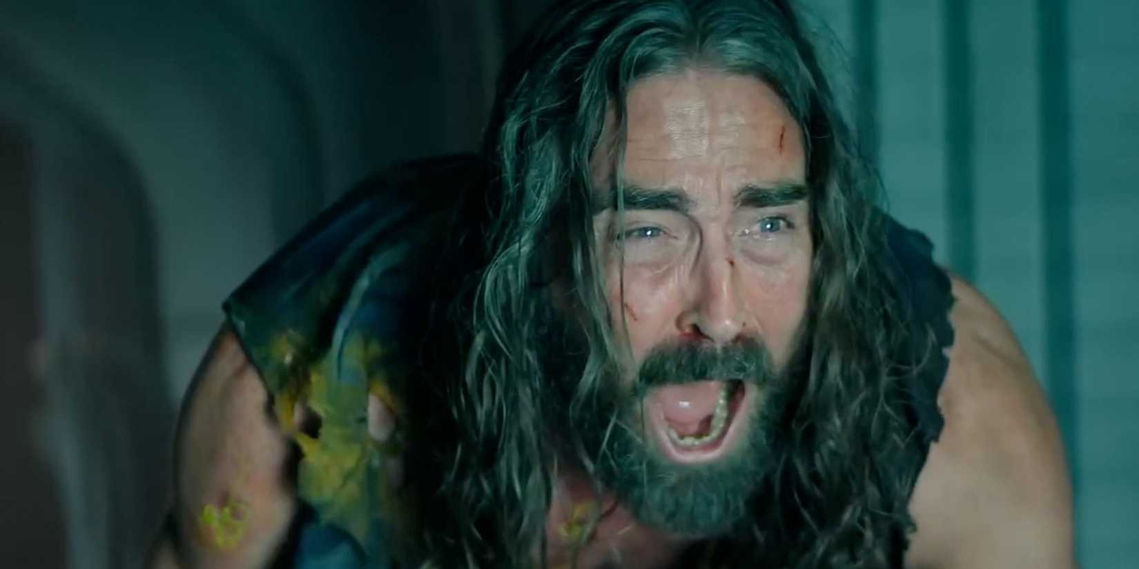 Lee Pace yelling in Foundation