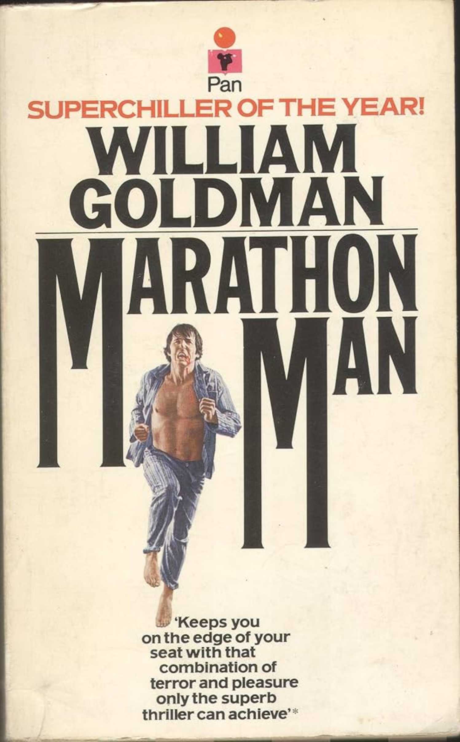 Capa do livro Marathon Man com Dustin Hoffman