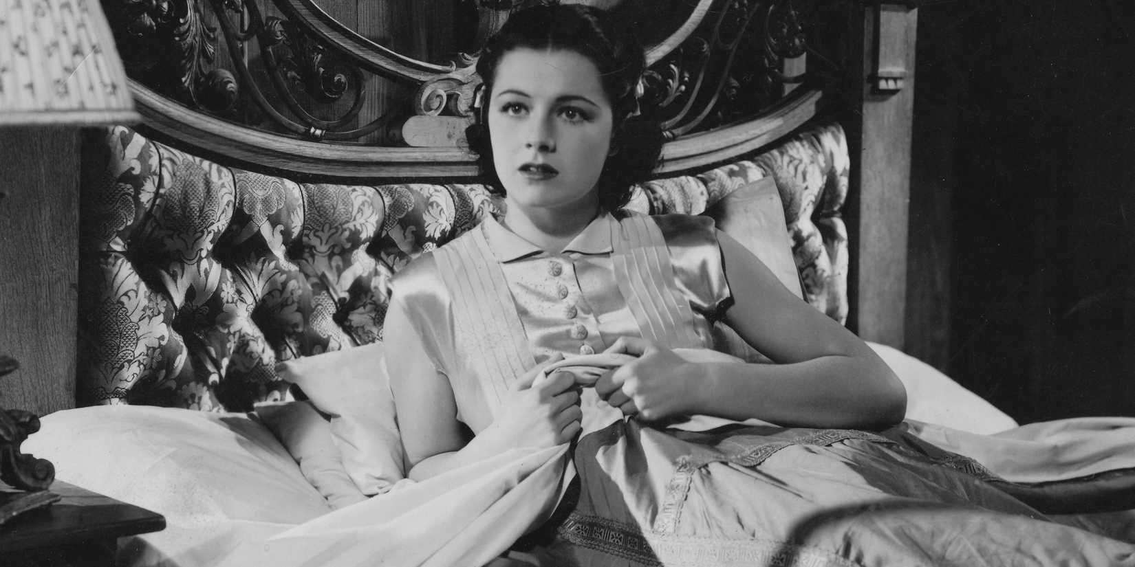 Margaret Lockwood im Bett in „The Lady Vanishes“.