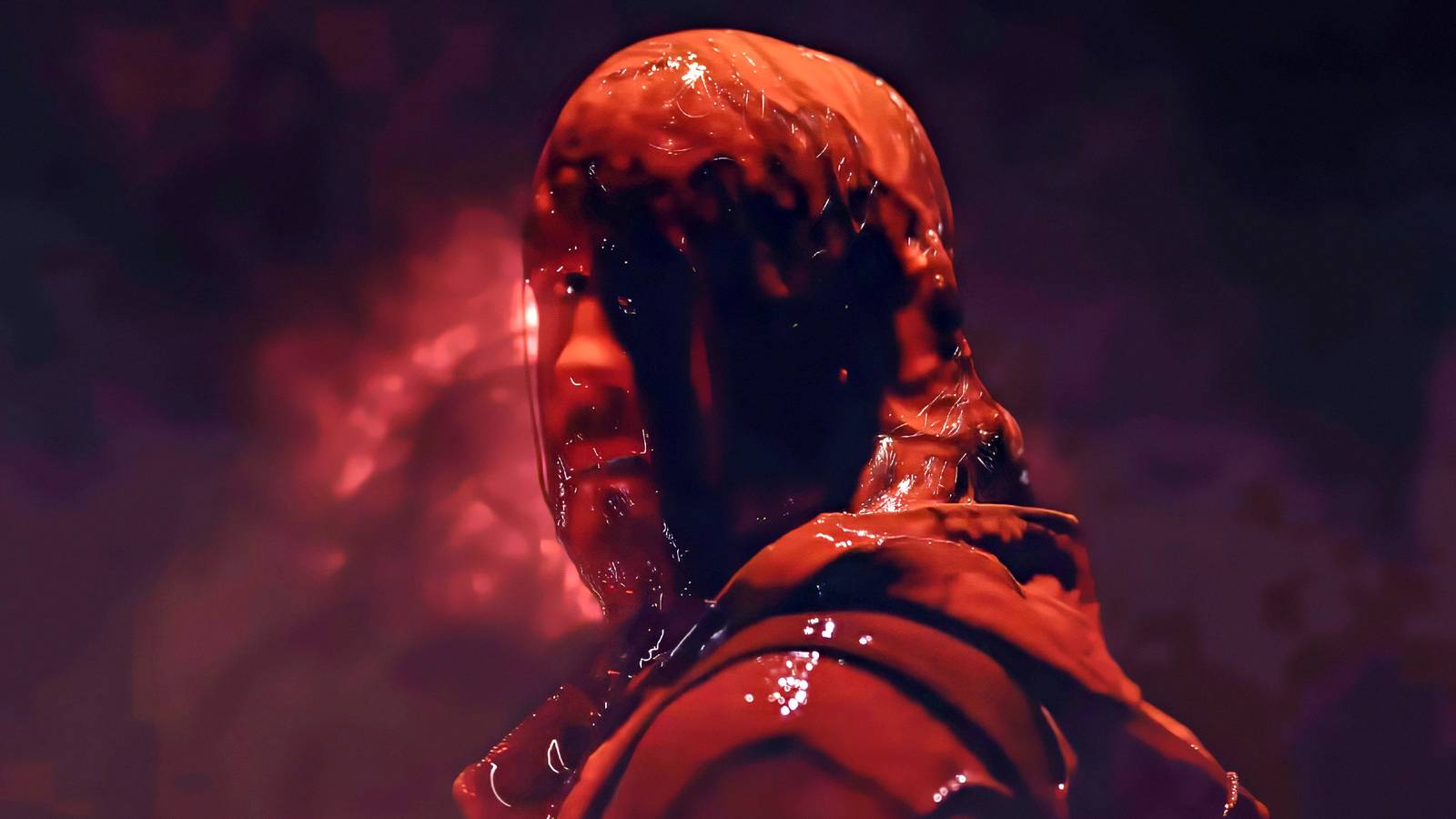 Marikiplier schaut in die Kamera, während er mit Eisenlunge bedeckt ist