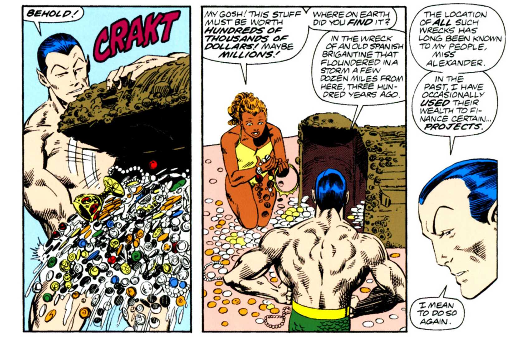 marvel's namor being a millionaire