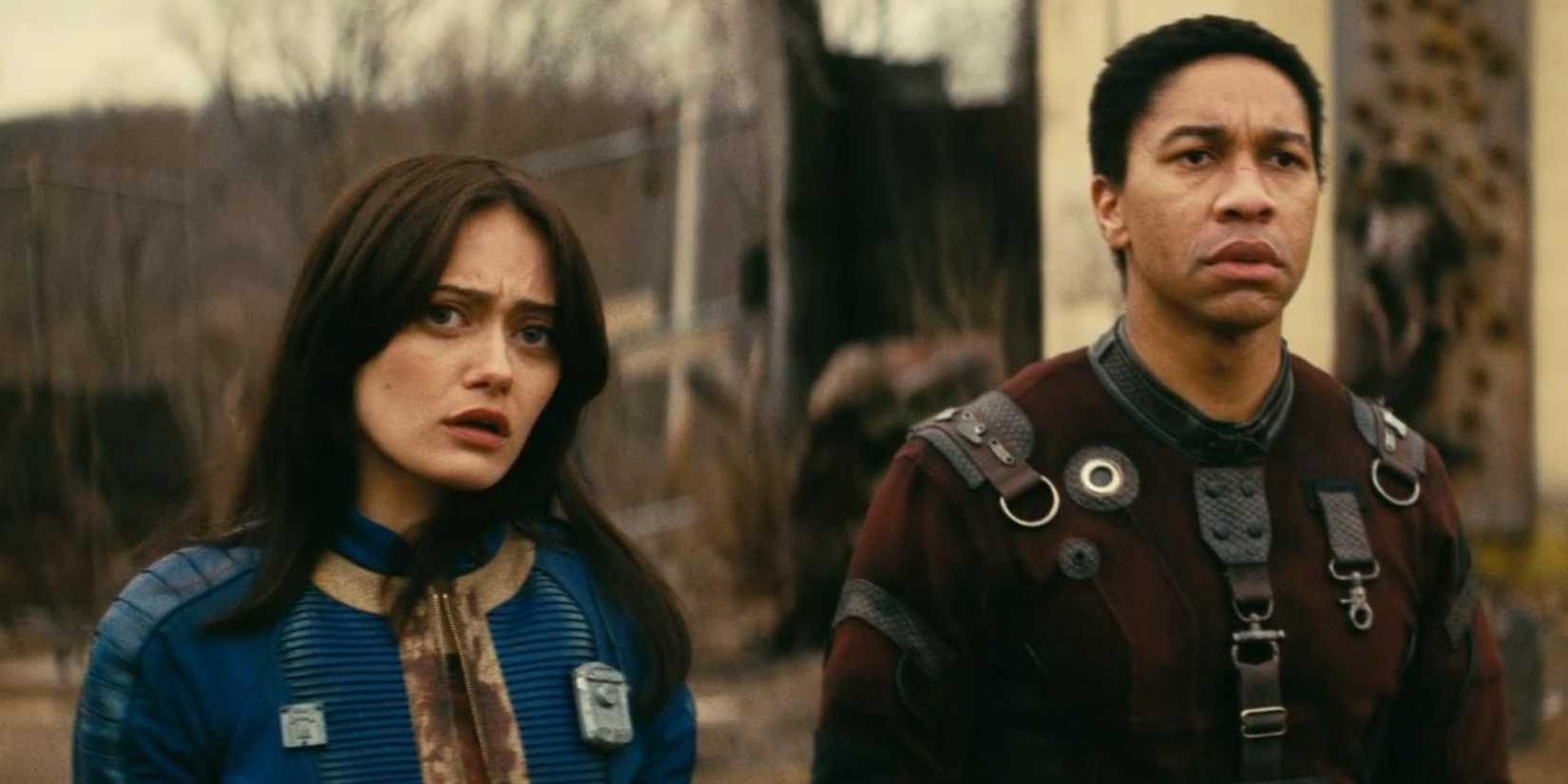 Maximus e Lucy com ar preocupado em Fallout