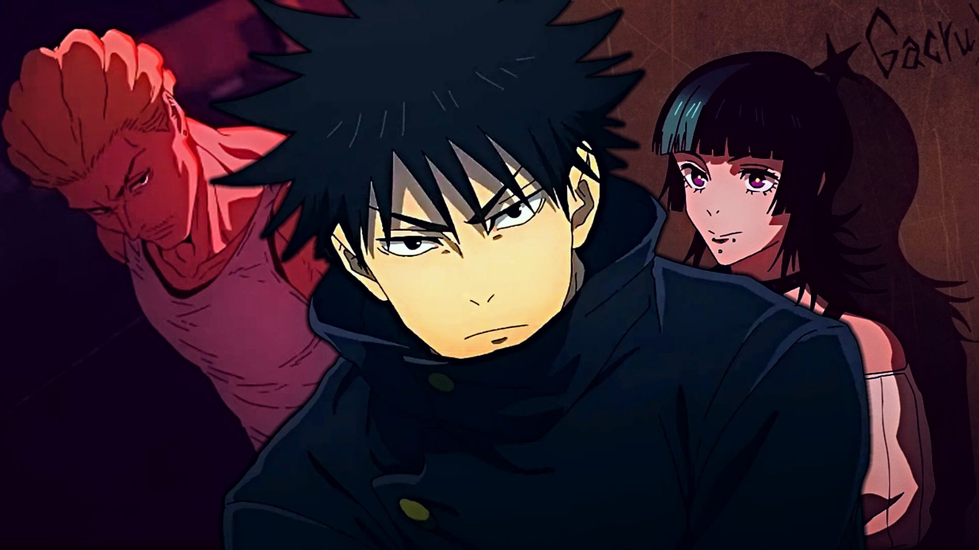 Megumi Fushiguro, Hakari Kinji and Kirara Hoshi from Jujutsu Kaisen Season 3