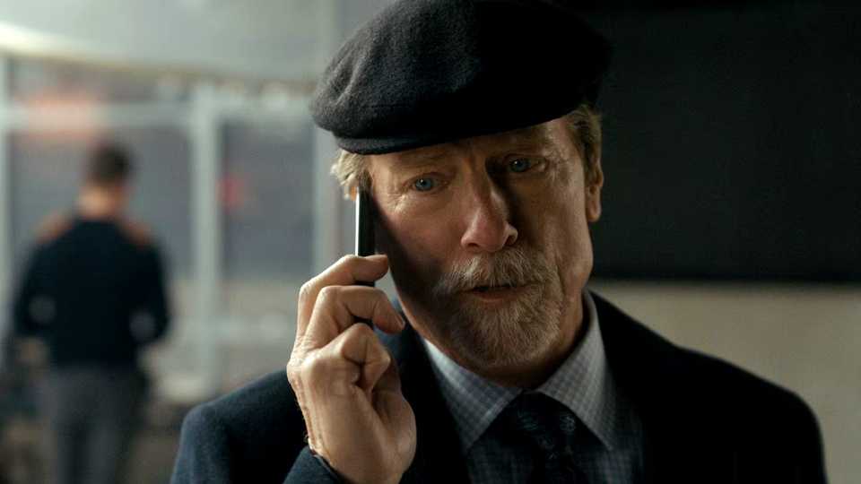 Monroe talking on the phone in The Night Agent season 3